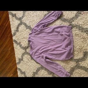 drop shoulder solid sweatshirt